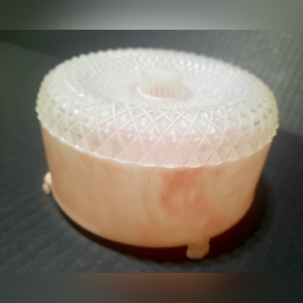 Vintage April showers dusting powder container